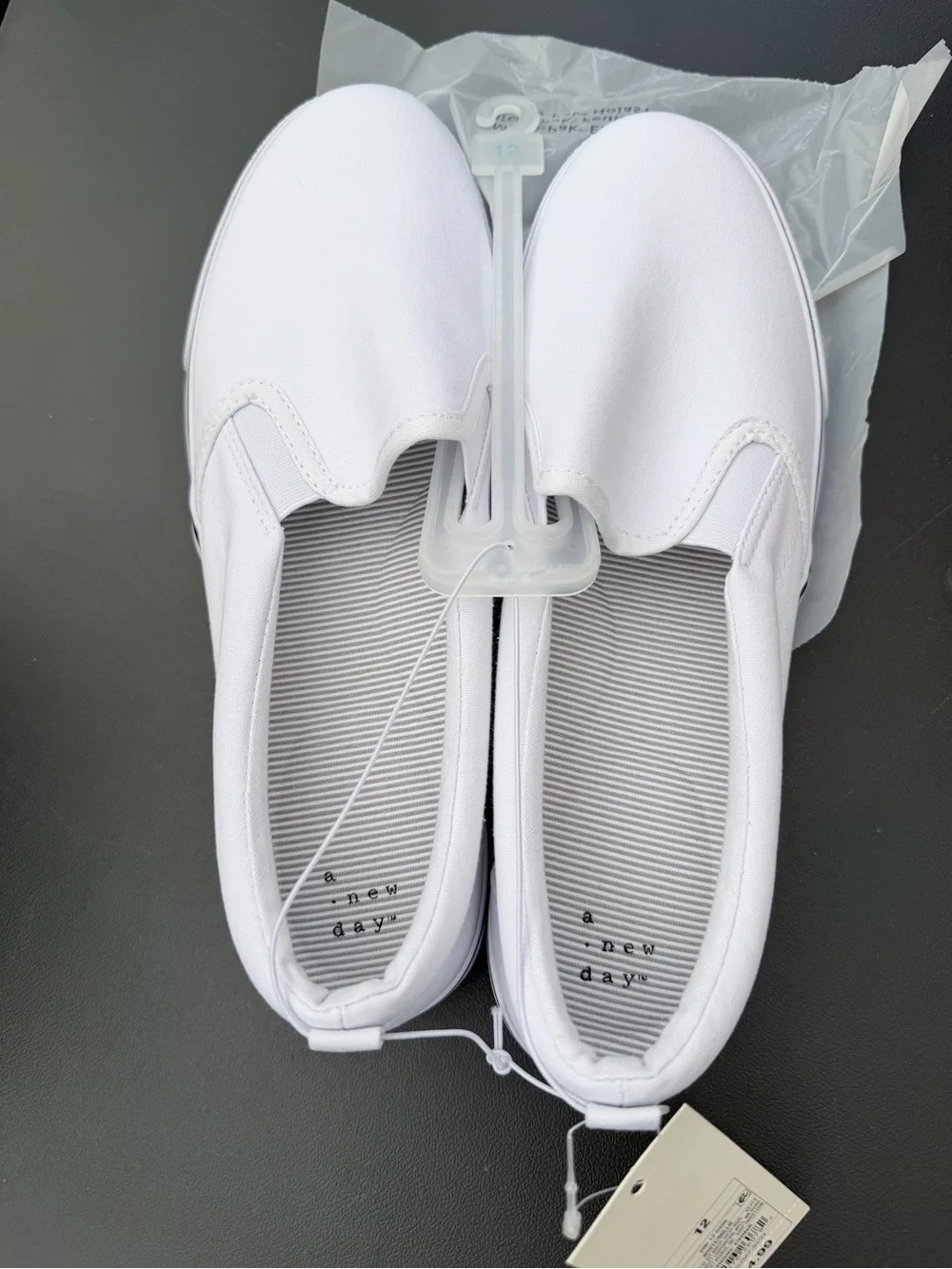 a new day White Men’s Canvas Slip-On Loafers